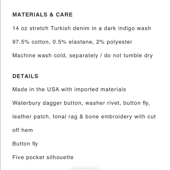 NEW • Rag & Bone • Maya High Rise Straight Jeans - Picture 6 of 9